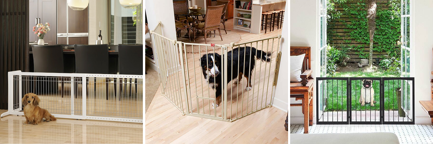 Plastic pet gates for large clearance openings