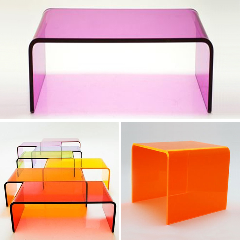 colored acrylic table