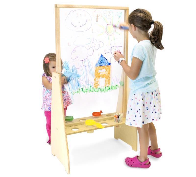 Kids Art Easel with Clear Panel