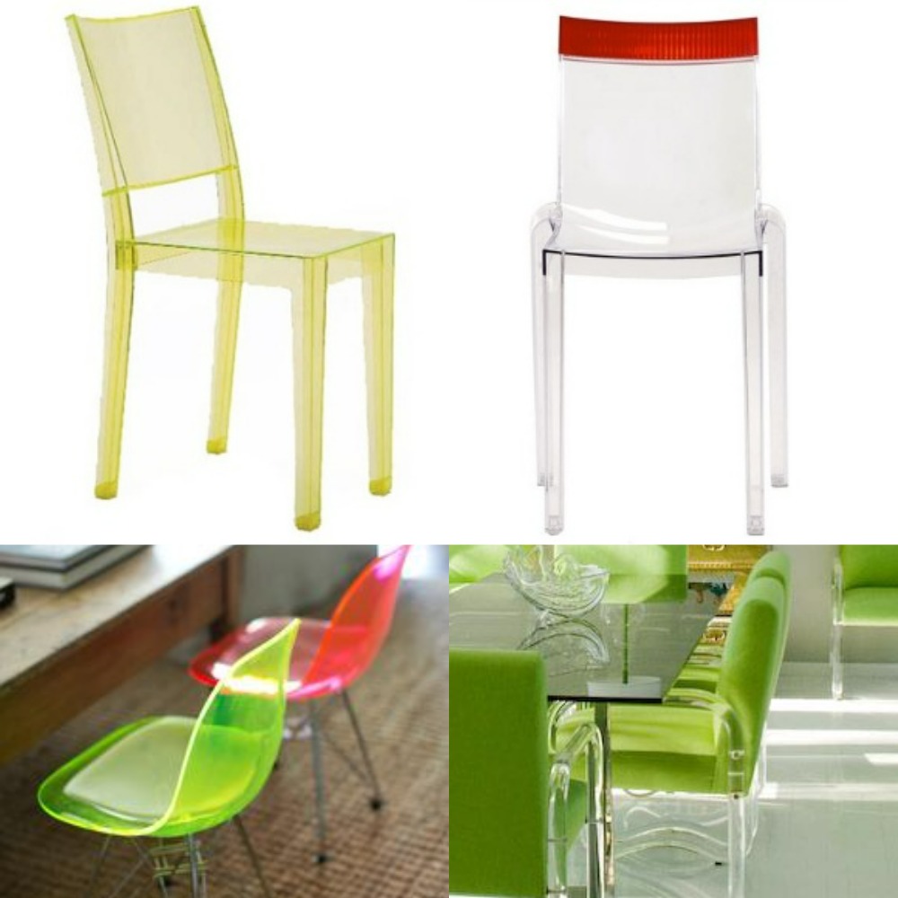 neon acrylic chair